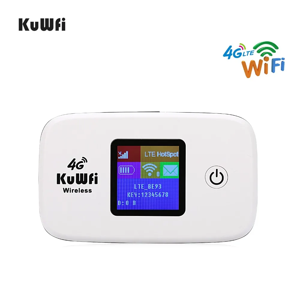 Мобильный роутер KuWFi разблокированный 150 Мбит/с LTE Wi-Fi точка доступа 4G