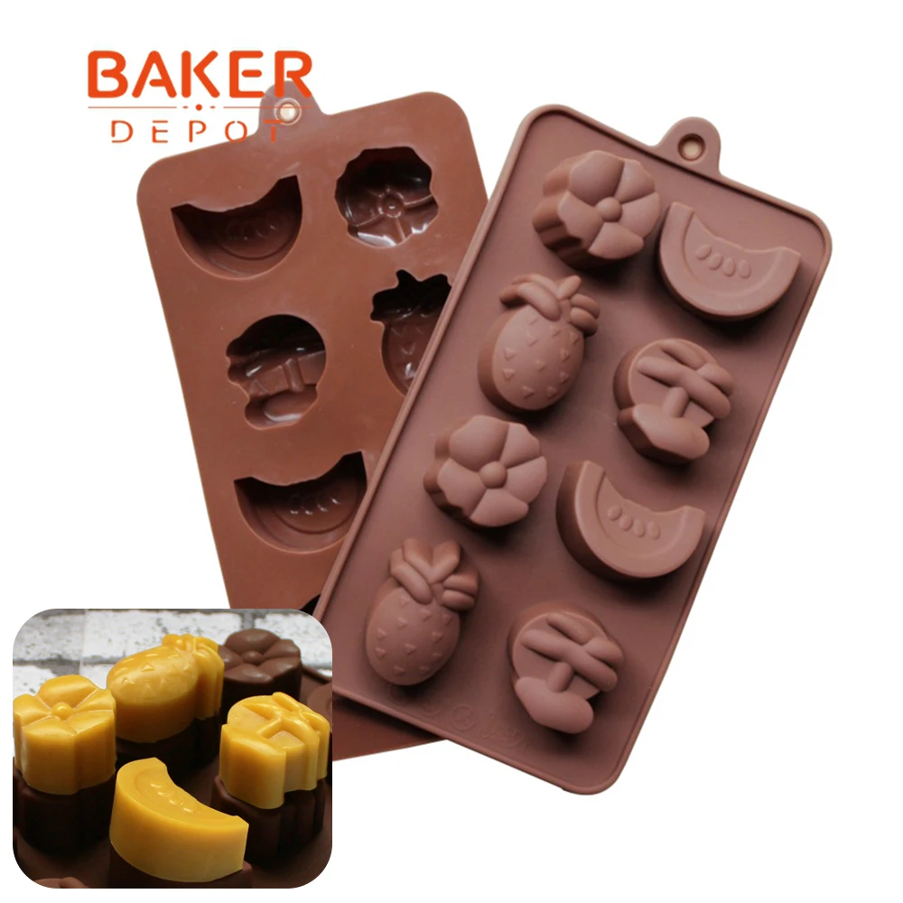 Силиконовая форма для шоколада конфет фруктов|chocolate mold|cake moldmolde diy |