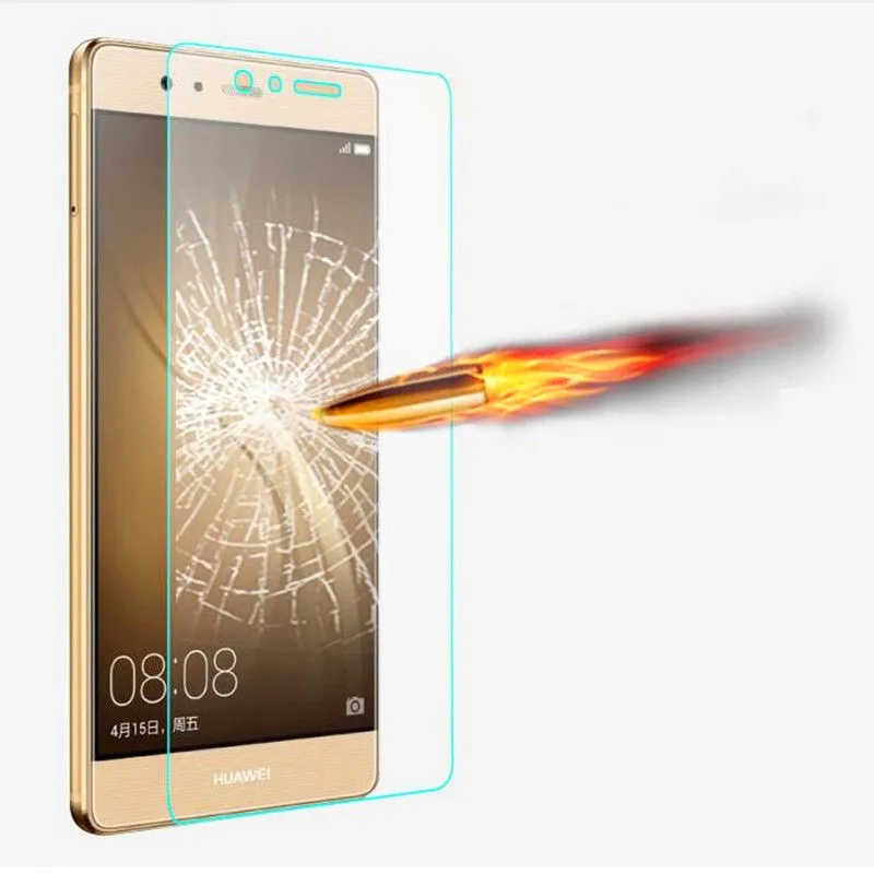 Закаленное стекло для Huawei P9 Lite Защитная Пленка премиум 9 H 2.5D 0 3 мм защита от