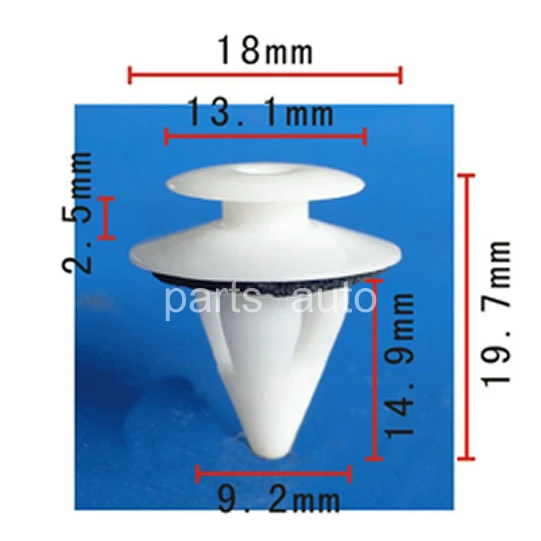 

500x Nylon for Toyota for Lexus #67771-12070 Door Panel Rocker Moulding Retainer Clips 6777112070