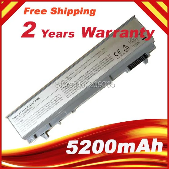 Аккумулятор для ноутбука DELL Latitude E6410 E6510 E6400 E6500 M2400 M4400 M6400 PT434 W1193 KY477