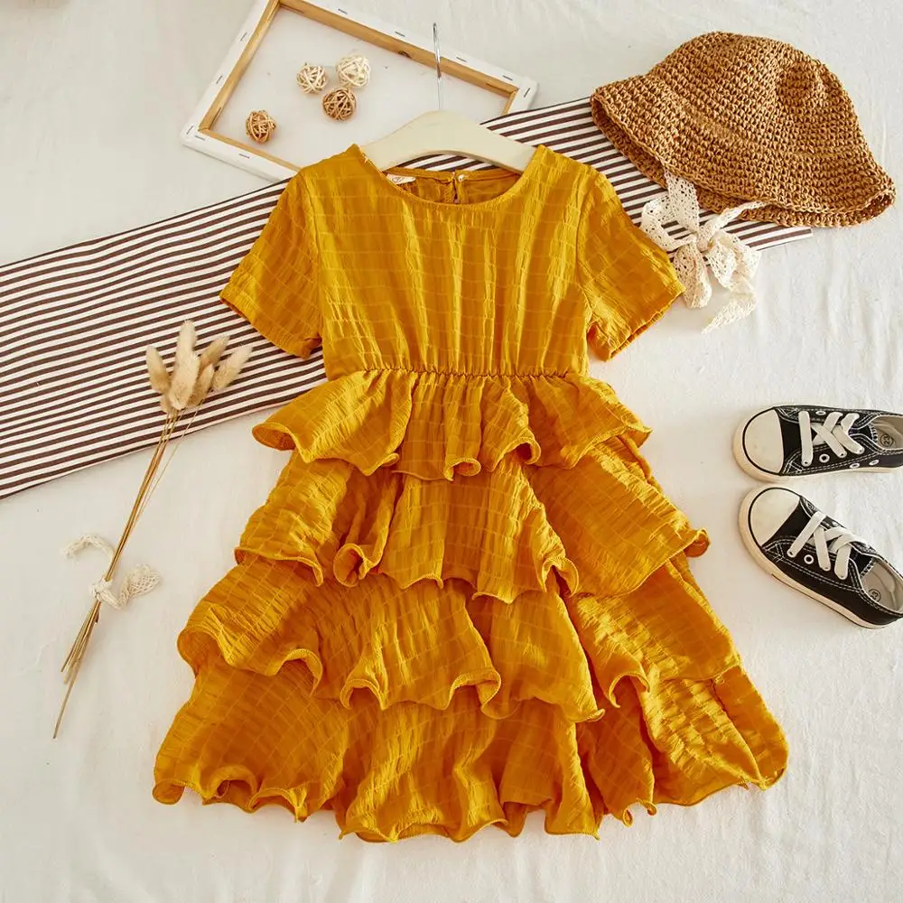 

Summer Girls Lace Gown Dresses Wedding Girls 6 Years Embroidery Princess Dress Tulle Kids Elegant girls dress