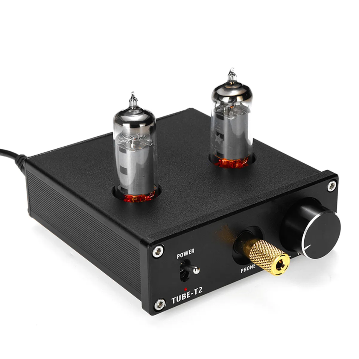 Amplifier HIFI Stereo Audio Buffer 12V 1.5A 6K4 Vacuum Tube Preamplifier Desktop Amplifier Home Video