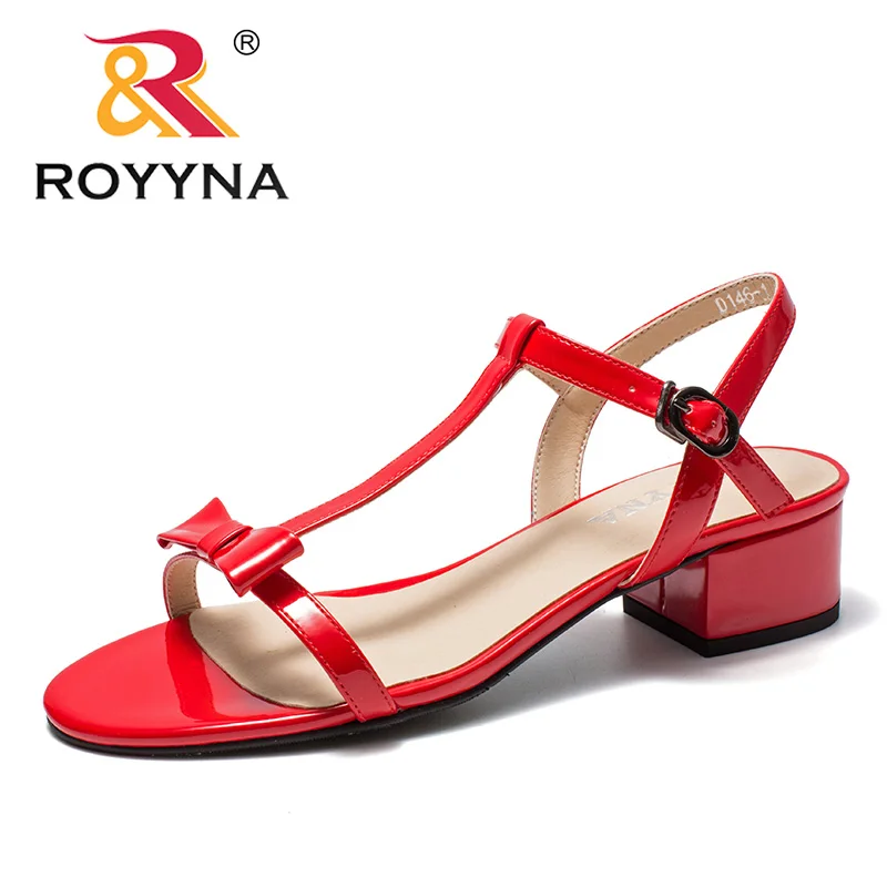 ROYYNA/Новое поступление Модные стильные женские босоножки Минималистичный дизайн