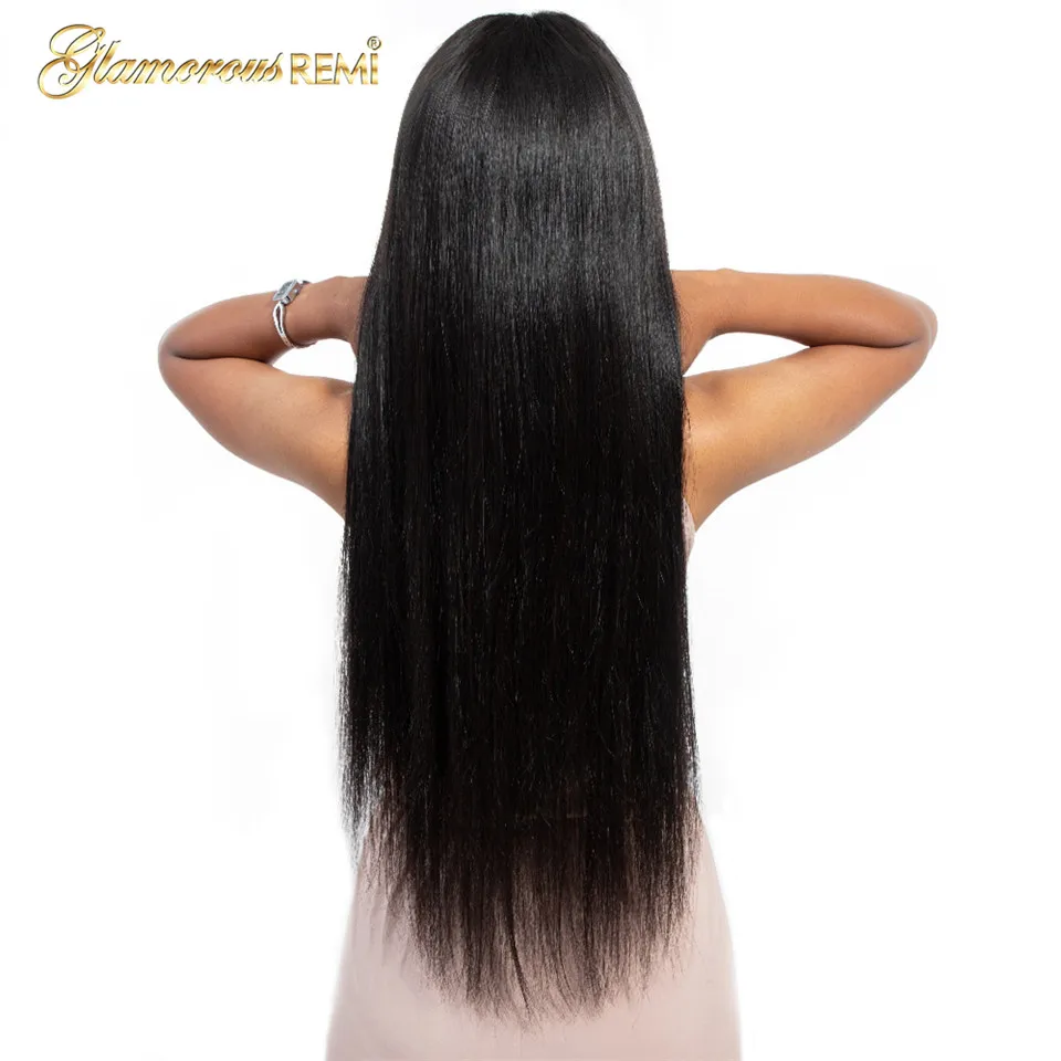 Перуанские волосы 26 28 30 32 34 дюймовые накладные пучок s 100% прямые Remy человеческих