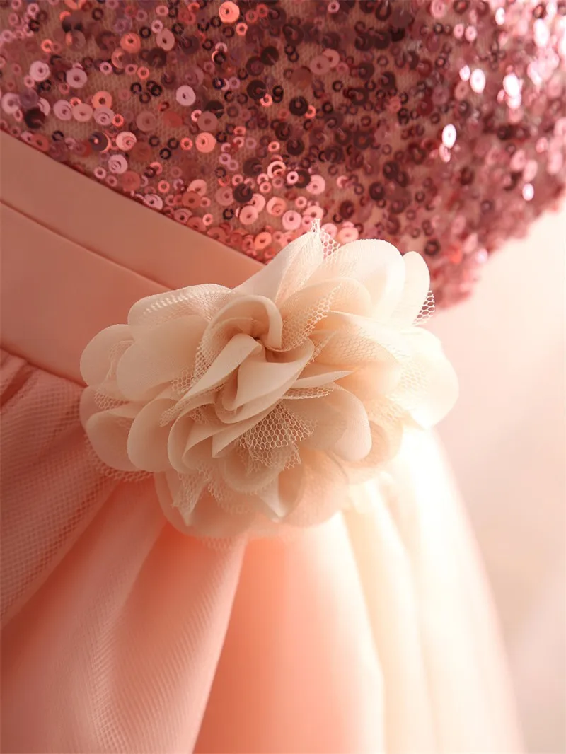 Новинка 2018 года праздничная одежда с цветочным узором для девочек детский