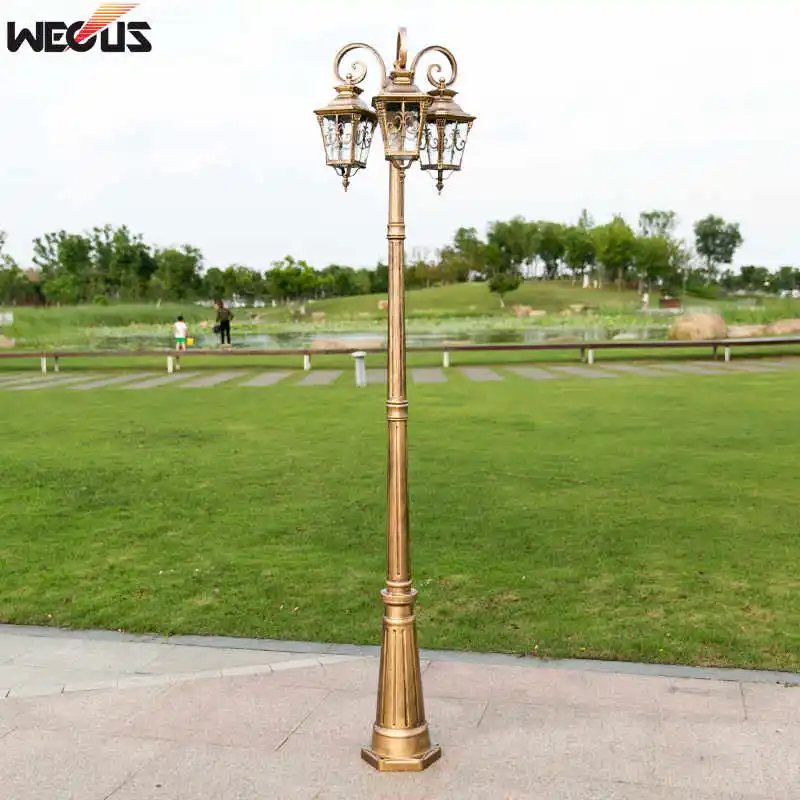 (H≈ 2 6 м) европейские антикварные садовый светильник Сельский Стиль Сад жилое