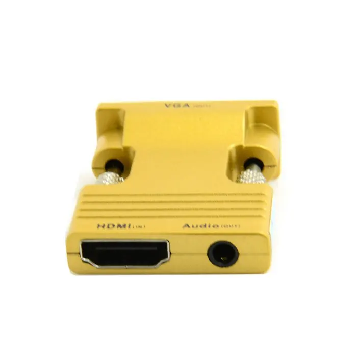 Новый Переходник HDMI мама VGA папа и аудиовыход для ПК ноутбука Macbook проектора