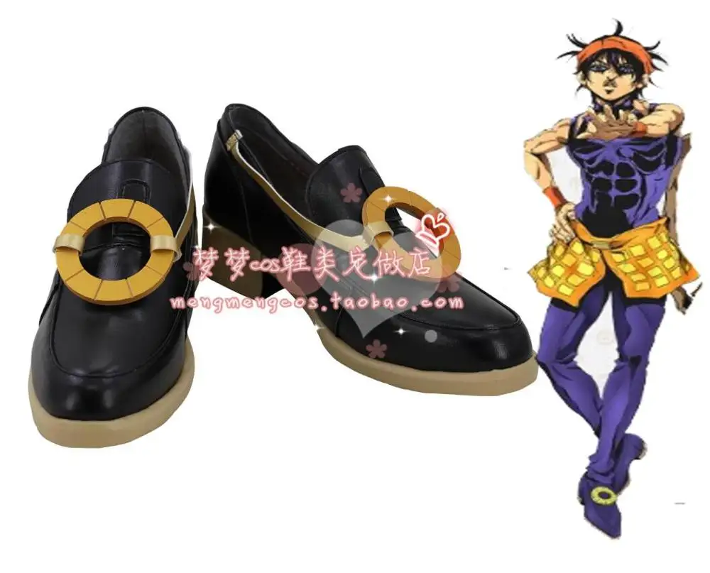 Boots Необычные приключения Джоджо Ghirga Narancia косплей костюм только юбка волосы парик обувь - Цвет: Boots