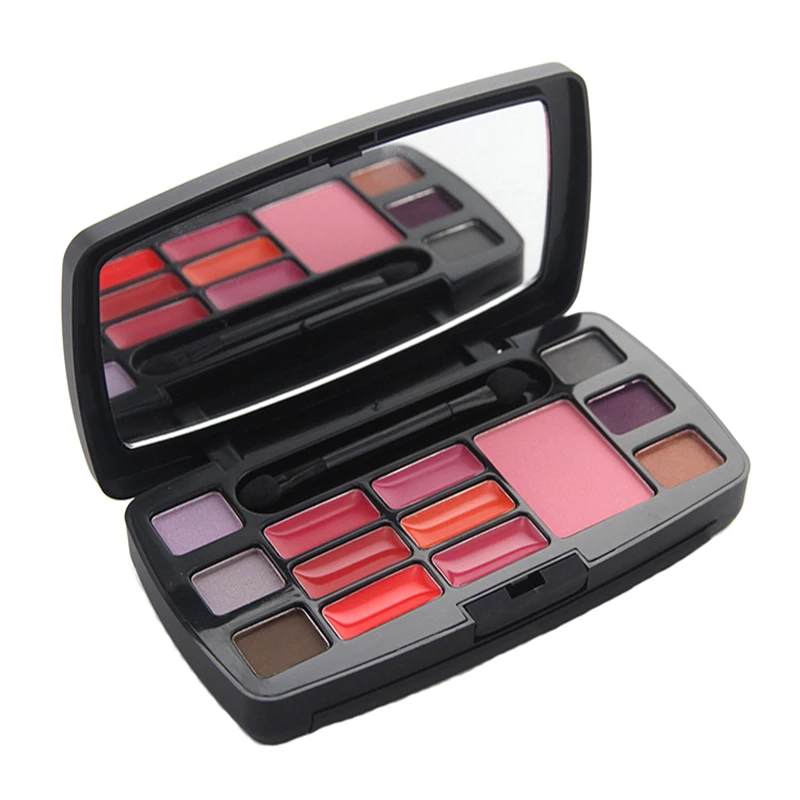 Блеск для губ Румяна Косметическая пудра Сияющий Тени век Комбинации