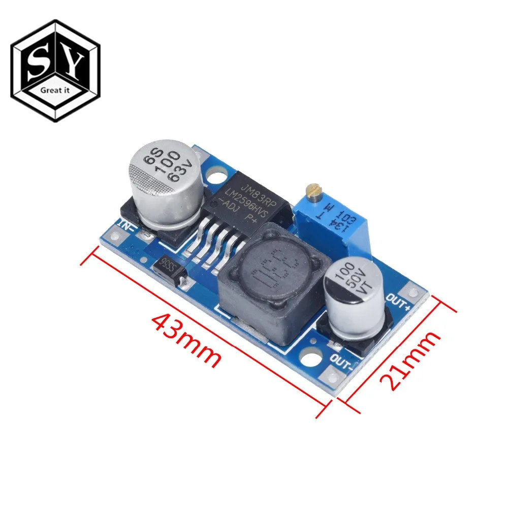 LM2596s lm2596hvs DC-DC понижающий модуль питания 3A Регулируемый понижающий модуль LM2596 регулятор напряжения 24 в 12 В 5 в 3 в