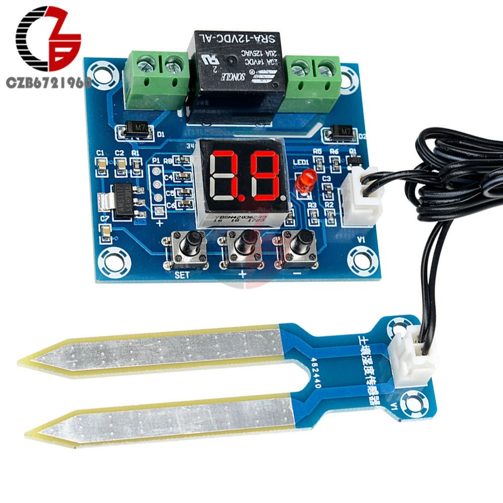 Цифровой контроллер влажности почвы со светодиодной подсветкой устройство для