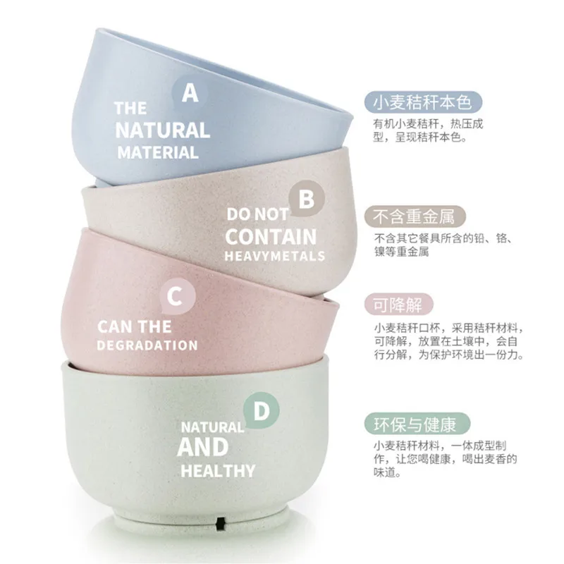Новинка высокое качество 2 комплекта чаши пшеничная соломенная домашняя лапша