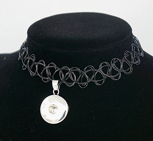 Новинка винтажный чокер с татуировкой ожерелье защелкой сделай сам 18 мм кнопки