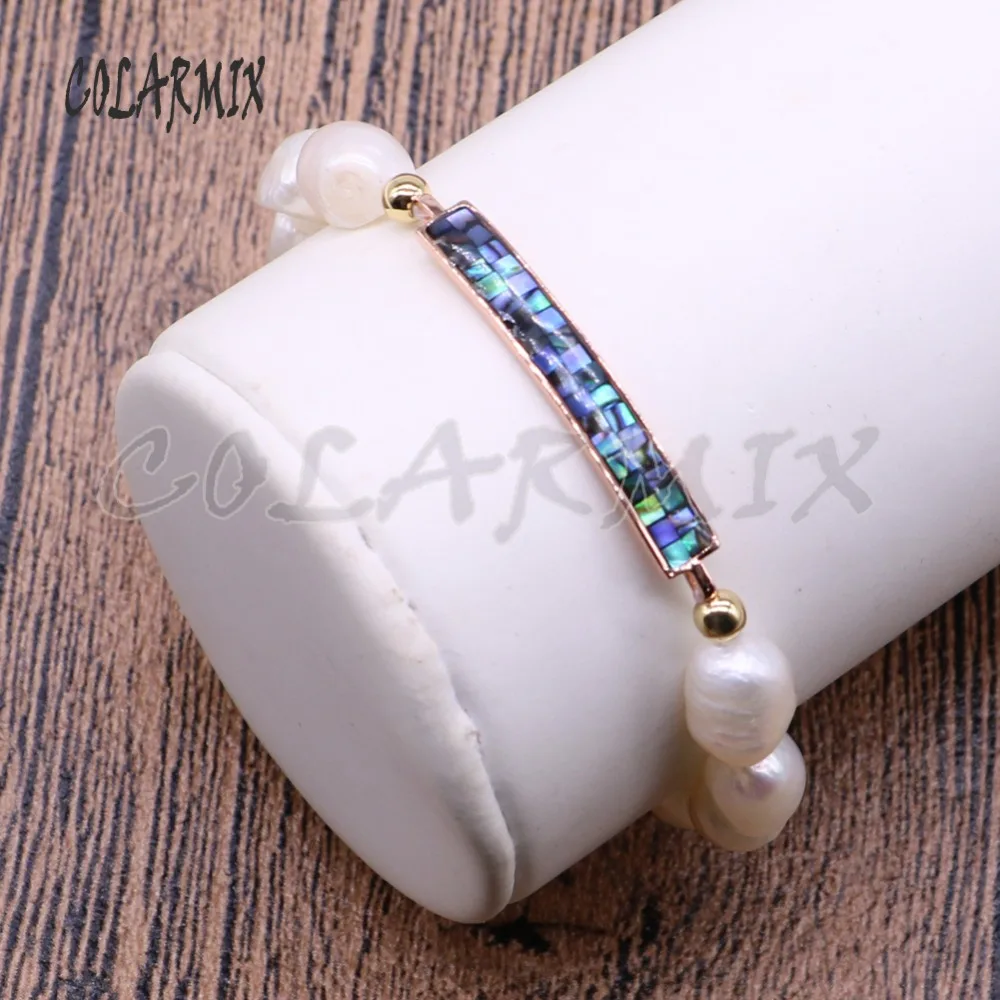 Браслет из натуральной нить жемчуга модное ювелирное изделие браслет