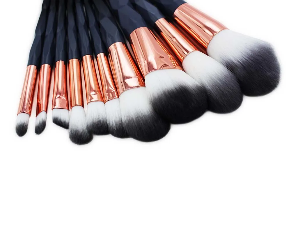 new arrive women fashion professional luxury 10PCS Makeup brush Foundation Eyebrow Eyeliner Blush Cosmetic Concealer Brushes set | Красота и