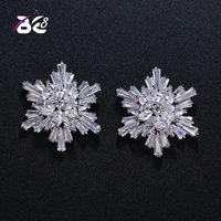 be 8 hot sale snow flake earring statement stud earrings for women earring fashion jewelry e378