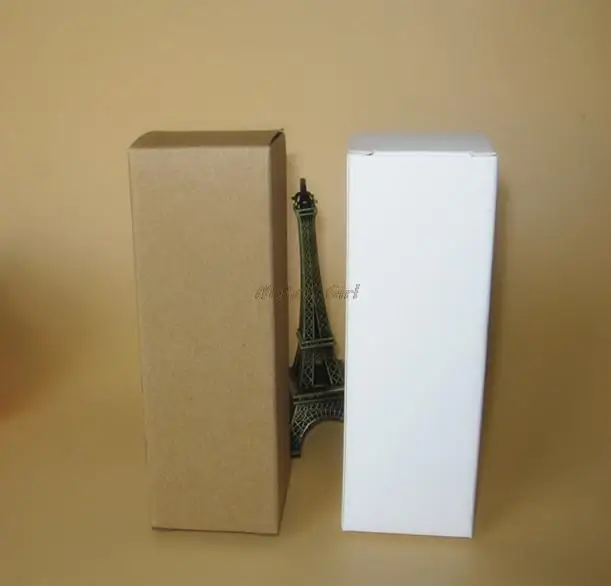 

100pcs/lot-35*35*110mm kraft Paper Box DIY Lipstick Perfume white Craft Gift Box valve tubes