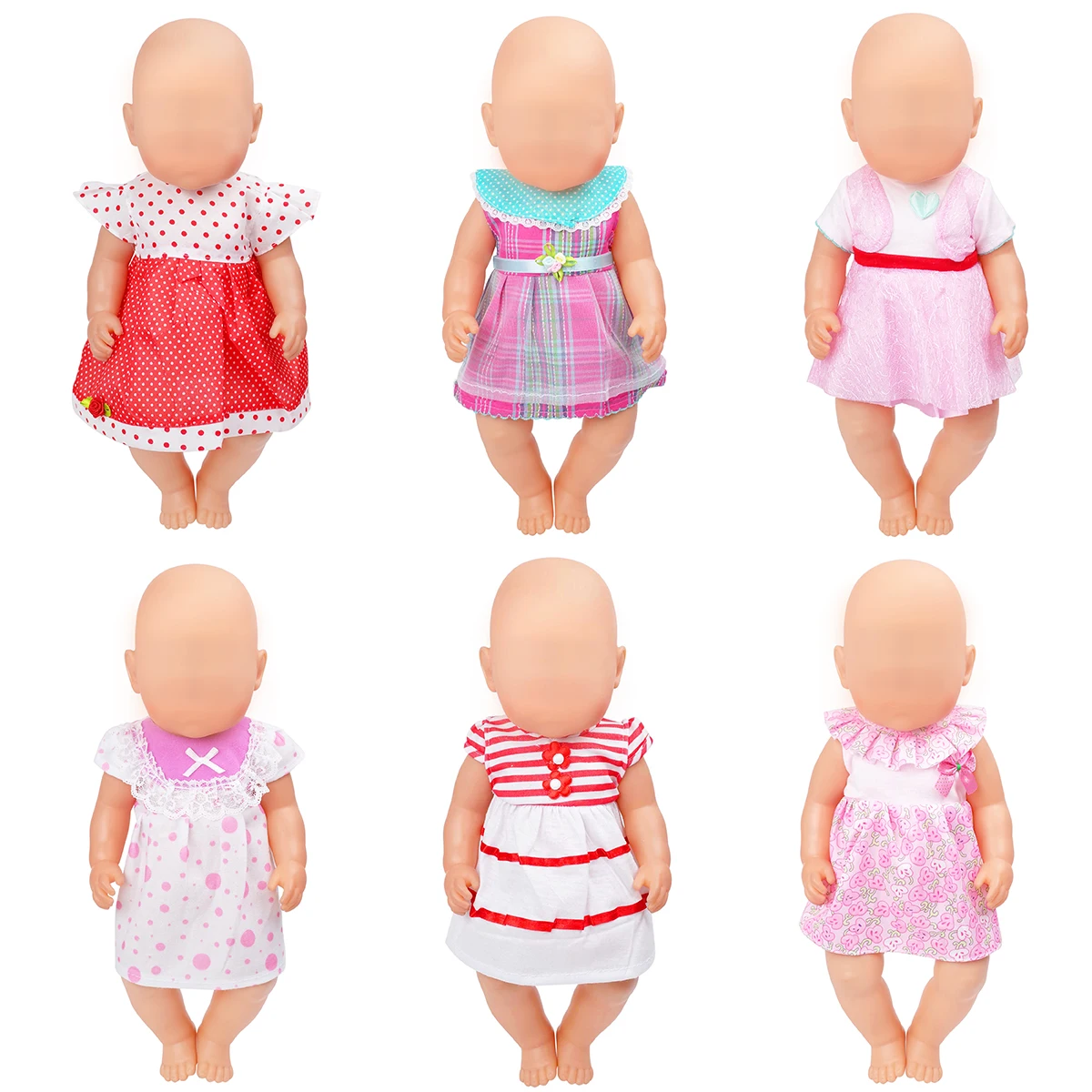 PellyBaby/кукольная одежда платье принцессы для малышей 43 см Одежда новорожденных