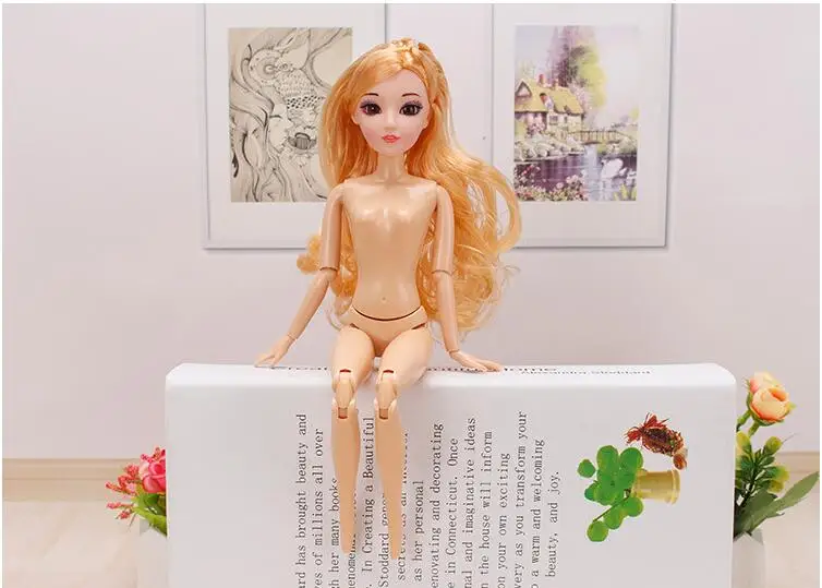 Кукла с 12 подвижными шарнирами пластиковая кукла твердым тортом принцесса для