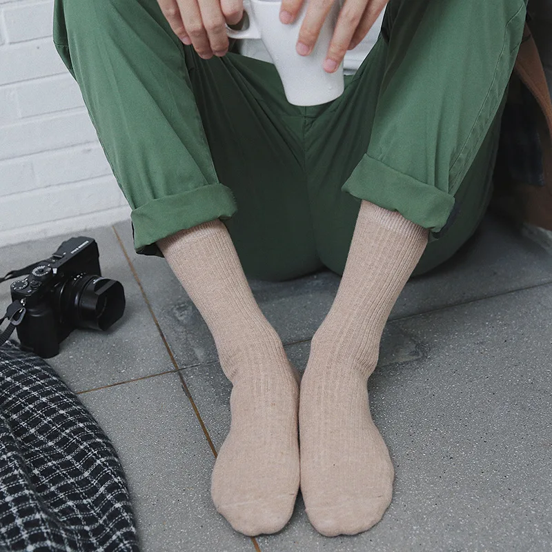 4 пары/Лот мужские хлопковые носки до середины икры с китайским рисунком|Мужские