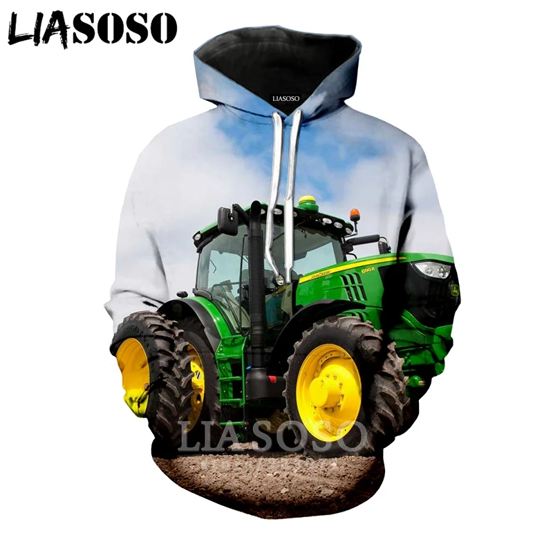 Новинка зимний модный свитшот liaseo для мужчин и женщин худи с 3D принтом автомобиля