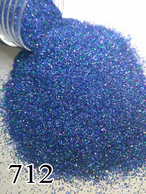 Темно-синий голографический блеск для ногтей 1 баночка/коробка 10 мл блестящая