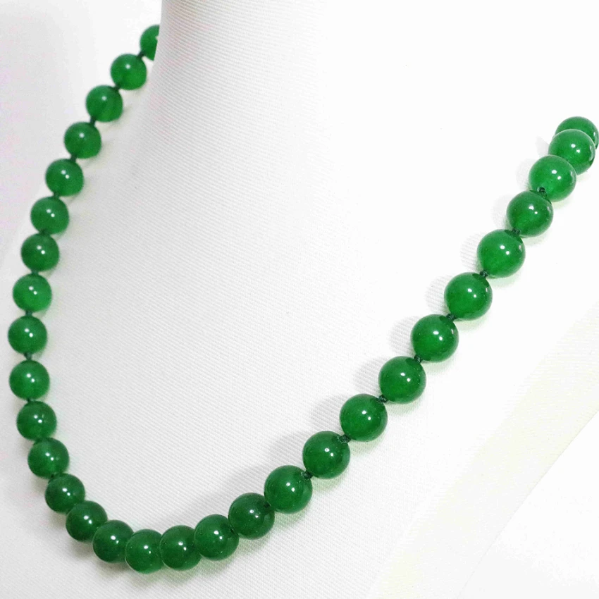 Горячая Качество Малайзия зеленый нефрит халцедон Камень Модные женские Круглый