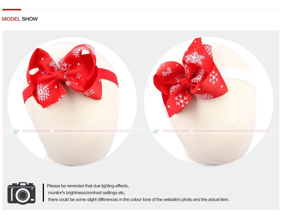 Женская эластичная повязка на голову с бантом в виде снежинок|knot headband|bow knot