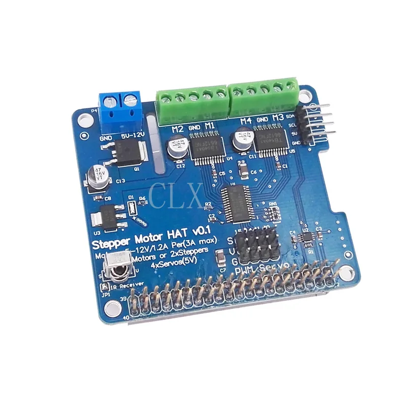 Raspberry Pi 3 Мотор шляпа полная функция робот плата расширения Поддержка Raspberry Pi 3/2B/B+(шаговый/Мотор/сервопривод/ИК-пульт