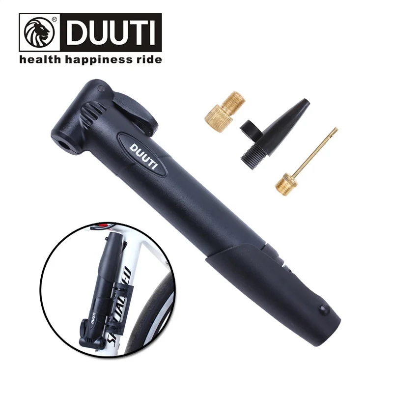 Bicycle Pump Portable MTB Road Bike Tire Tyre Ball Toy Inflator Mini Pump Cycling Air Pump with 3 kinds of Valves and Pump Clip