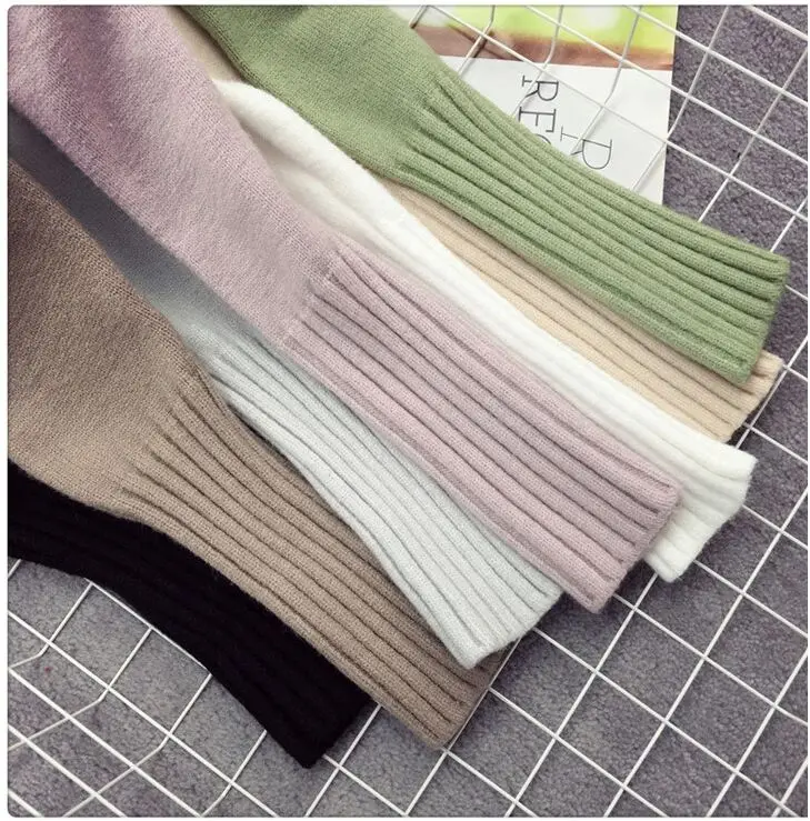 Women Pullover Sweater 2017 Winter New Brand Fashion Warm Pullovers High Quality Candy Colors pull femme Comfort Soft Wool top | Женская