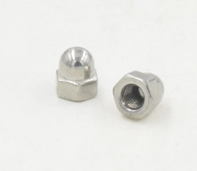 

50pcs/lot M3 Metric thread 30pcs/lots M4 M5 , 3 pcs/lots M6 M8 M10 M12 304 Stainless Steel Cap Nuts
