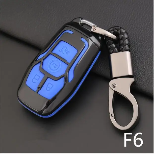 Автомобильный Стайлинг автомобильный чехол для ключей Чехол Ford Fusion Mondeo Mustang aurus