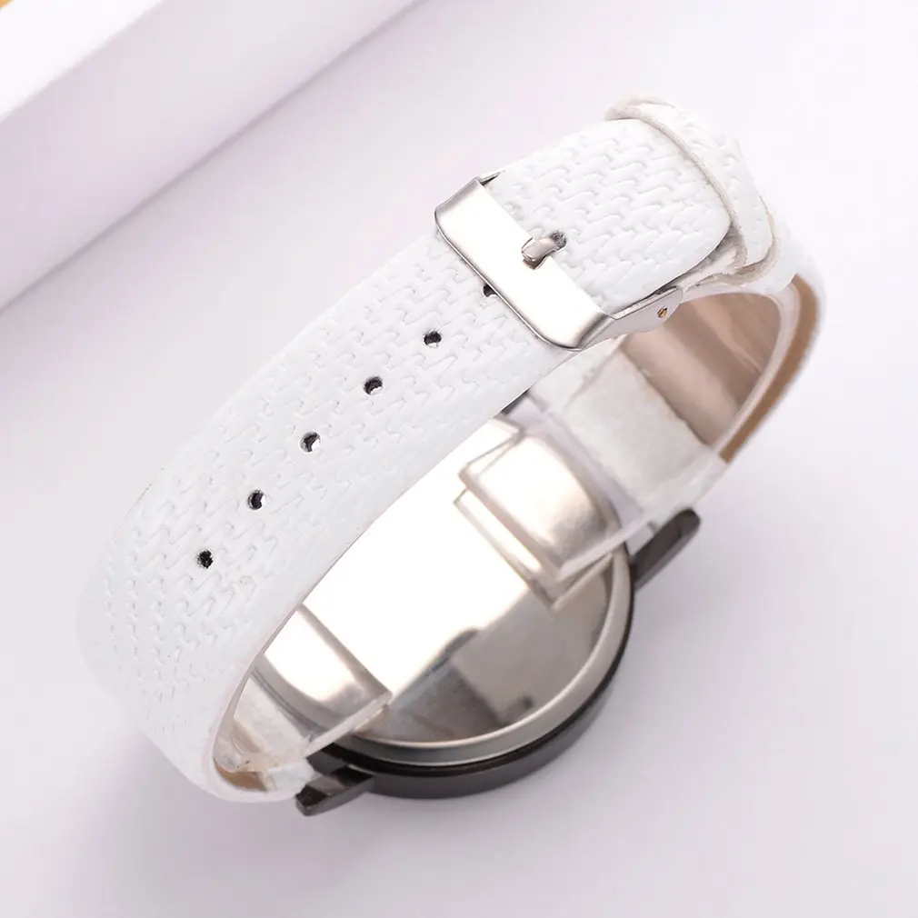 Модные роскошные часы браслет для женщин с кожаным ремешком кварцевые женские