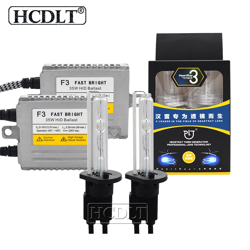 HCDLT переменный ток 35 Вт Reator DLT F3 HeartRay HID конверсионный комплект ксенон H1 H7 H11 9005 9006