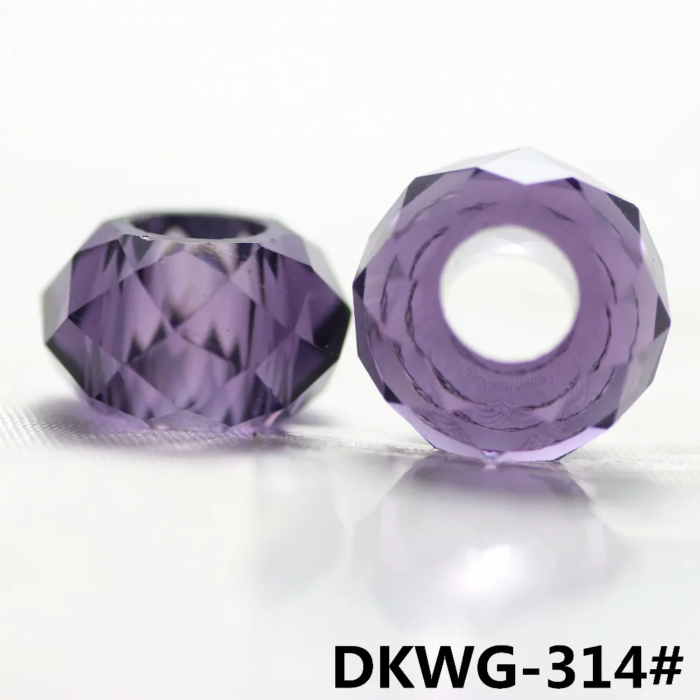 ZHUBI Glass Spacer Round 8*14MM Crystal Rondelle With Large Hole Beads DIY Wholesale Jewelry Materials Making Bracelet | Украшения и