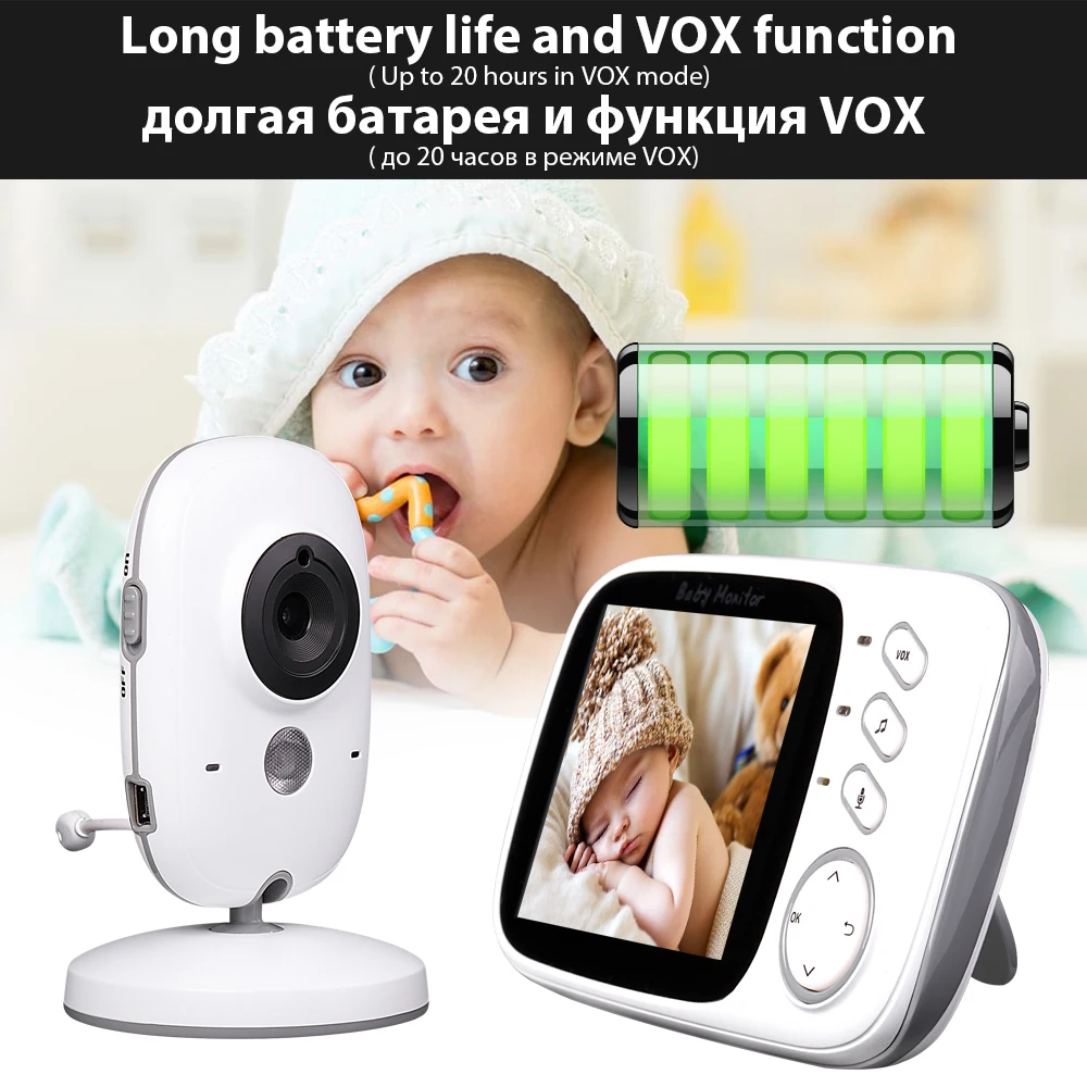 VB603 2 4 Ghz беспроводной 3 inch Electronica Беспроводной Детский монитор Way аудио 5M IR