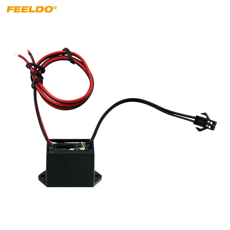 FEELDO 12V DC украшение автомобиля неоновое светящееся волокно веревочная лента