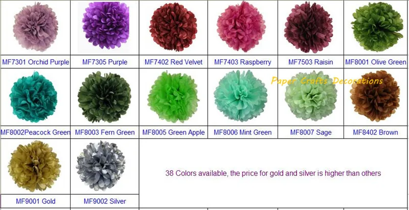 

16inch=40cm 10pcs/lot Decorative Hanging Tissue Paper Pom Pom Rose Flowers Pastel Baby Shower Wedding Birthday Party Supplies