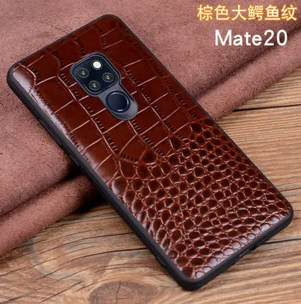 Чехол из натуральной кожи для huawei mate 20, Роскошный чехол для телефона huawei mate 20Pro 20X, защита экрана из закаленного стекла - Цвет: 1