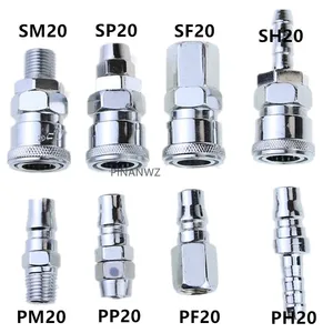 Пневматический фитинг C Тип быстродействующего соединителя, муфта высокого давления PP20 SP20 PF20 SF20 PH20 SH20 PM20 SM20, работает на воздушном Компрессоре