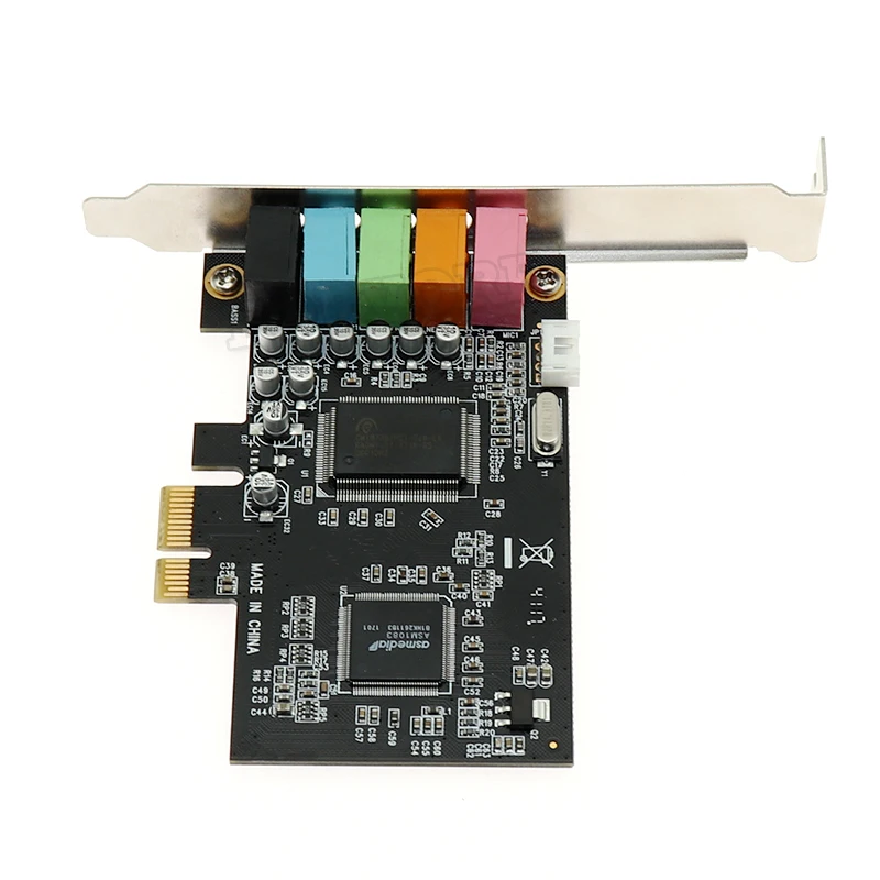 Оптовая продажа 32-разрядная звуковая карта PCI Express x1 PCI-E 5.1ch 6 каналов pcie 3D 96 кГц