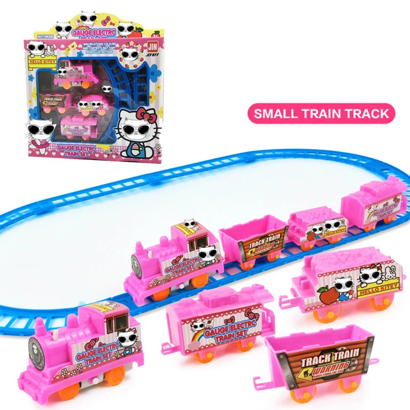 Сборная модель детского электрического игрушечного автомобиля на трассе с возможностью создания 3D-конструкции своими руками в качестве обучающего подарка для мальчиков.