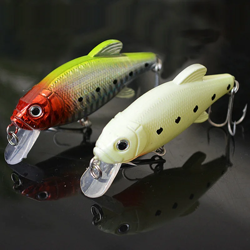 

1 Piece Sale Fishing VIB Glow Lures Vibration Bait Night Fishing With Wing Hard Artificial Lure Baits 7.5cm/12g