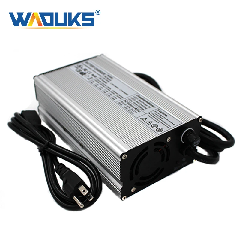 

36,5 V 7A умное зарядное устройство для 10S 32V LiFePO4 аккумуляторное зарядное устройство алюминиевый чехол Зарядное устройство