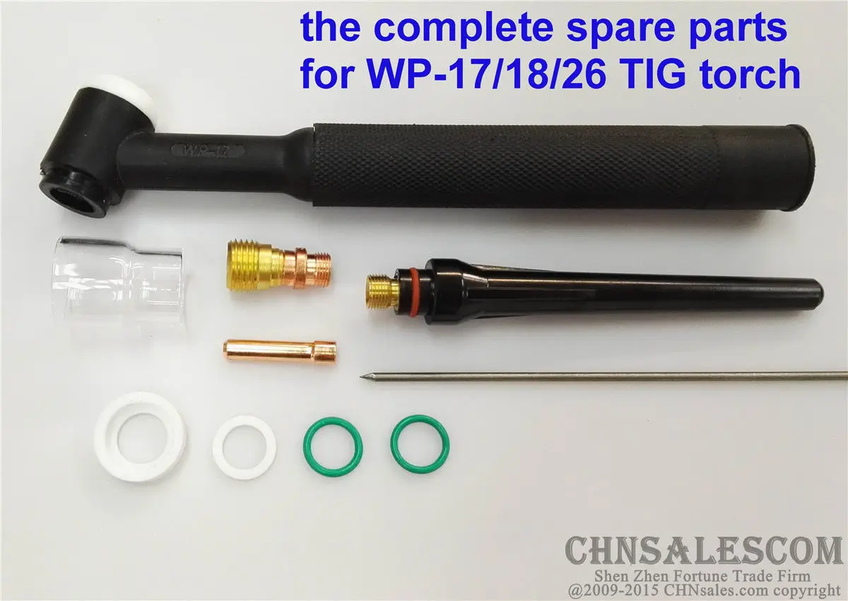CHNsalescom 17 шт. набор для сварки TIG Stubby газовые линзы #12 чашка пирекс Tig 18/26/3/32 &quot2 4