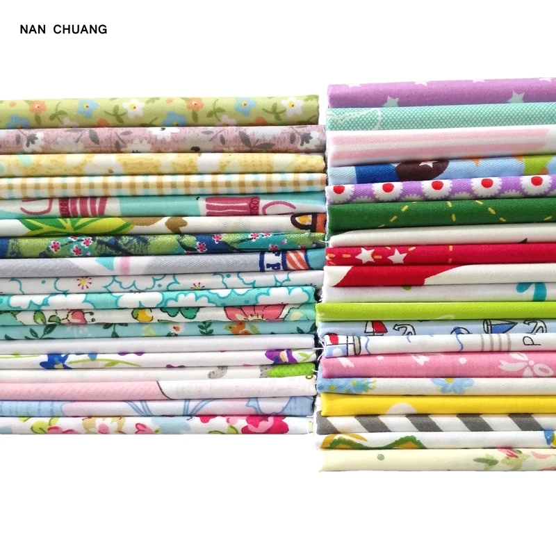 

Nanchuang 15Pcs Random Cotton Fabric Patchwork For Quilting Tissue Needlework Materials For Dolls Craft Cloth 20x24cm 15Pcs/Lot