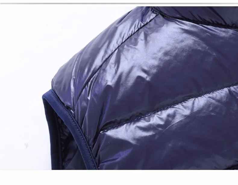 8XL мужской жилет на утином пуху, ультра-светильник, двусторонний жилет на молнии, повседневный двусторонний жилет, жилеты, куртки без рукавов