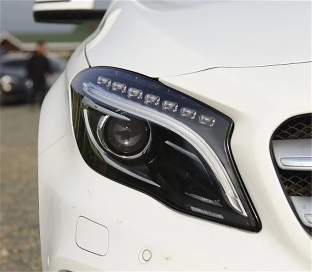 Для Mercedes-Benz GLA200 GLA220 GLA260 Автомобильные фары прозрачные линзы Авто оболочка Крышка